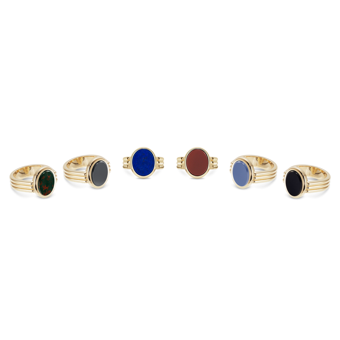 Stone Set Era Oval Signet Ring