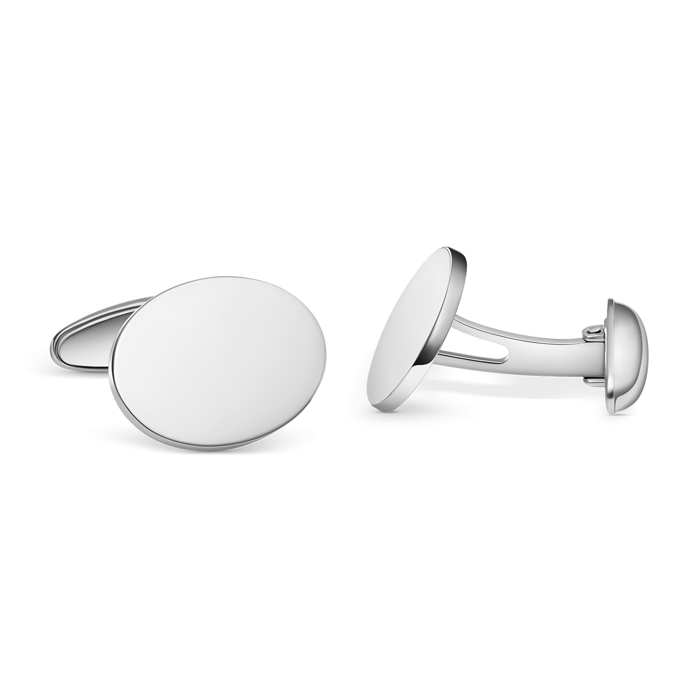 Sterling Silver Swivel Back Cufflinks