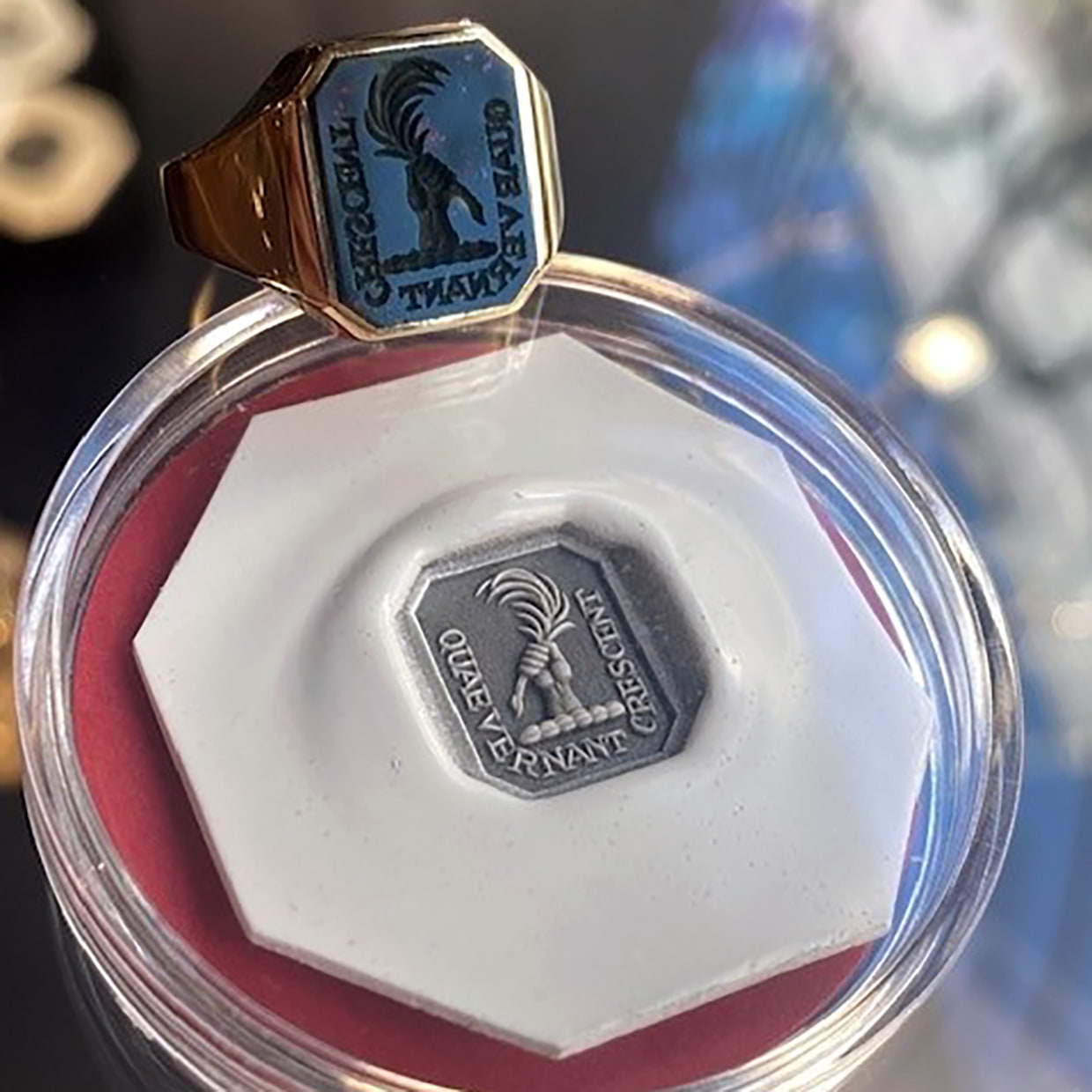 Stone Set Portrait Ring